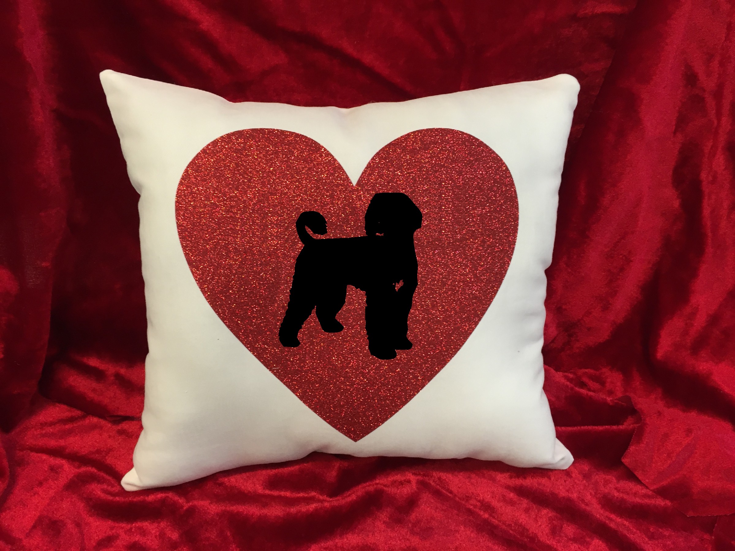Dogs - Throw Pillow - Portuguese Water Dog